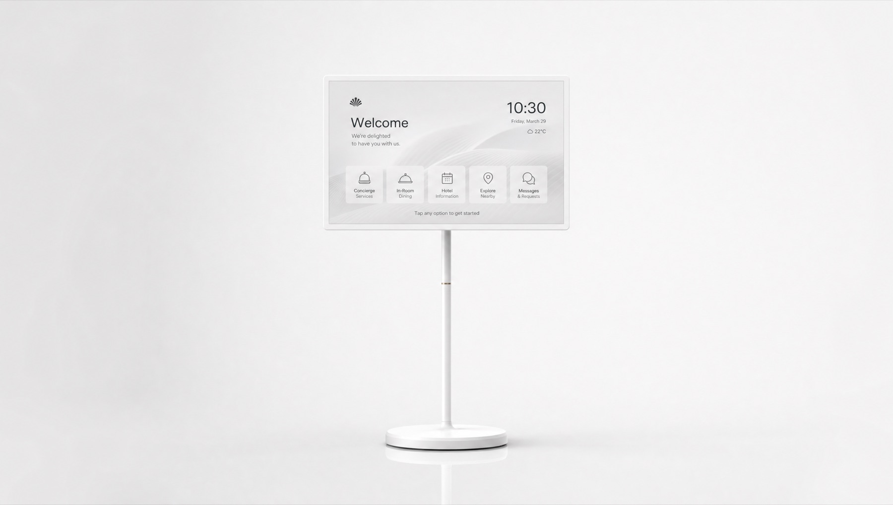 Stand by me met de Mindhello-applicatie op het scherm
